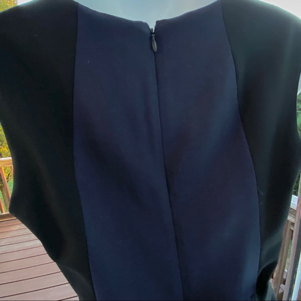 NWT Navy & Black Banana Republic Belted Sheath Dress, 4 - Picture 13 of 15